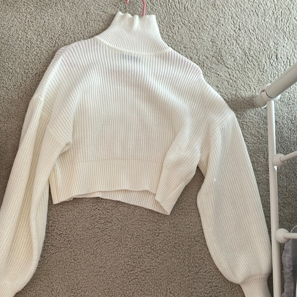 White Turtle Neck Sweater
